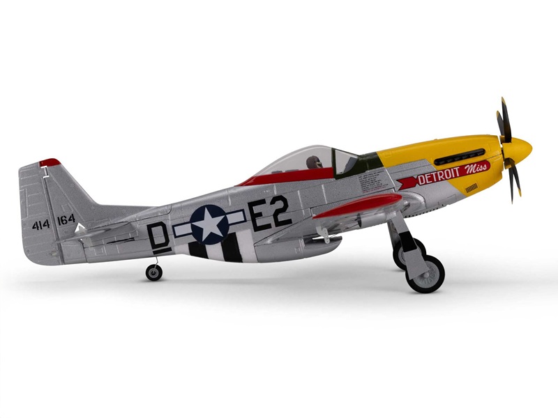 Eflite UMX P-51D Mustang "Detroit Miss" BNF Basic with AS3X and SAFE A-EFLU7350