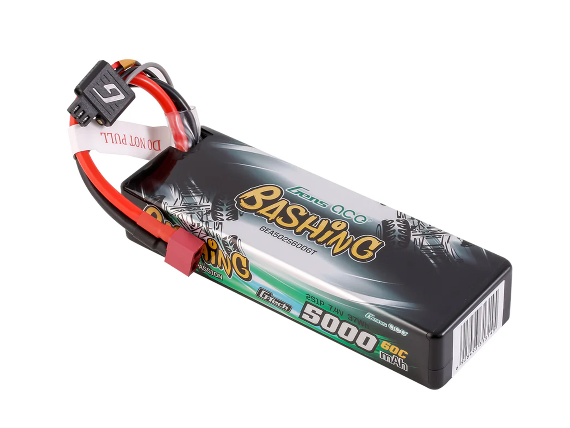 Gens Ace Li-Po G-Tech Car Hard Case 2S 7.4V 5000mAh 60C with T-Type O-GTC2S5000-60T