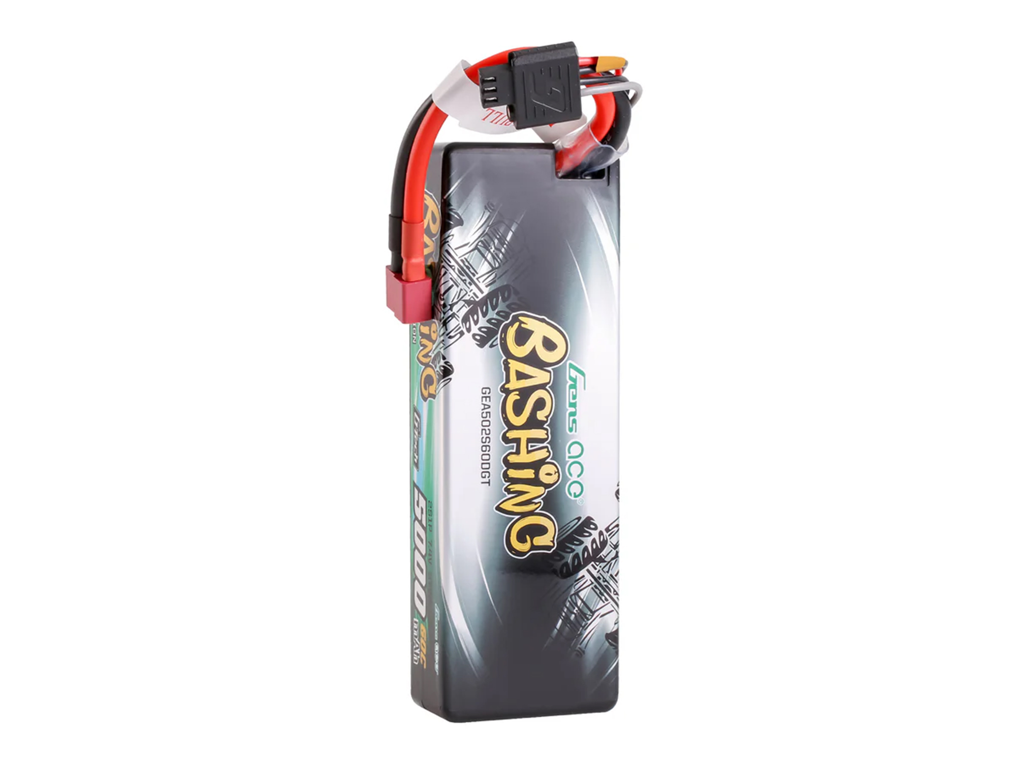 Gens Ace Li-Po G-Tech Car Hard Case 2S 7.4V 5000mAh 60C with T-Type O-GTC2S5000-60T