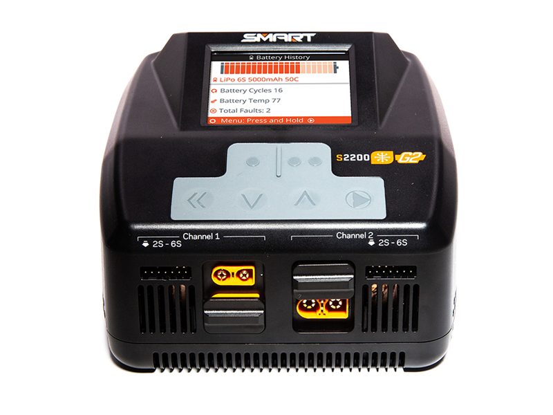 Spektrum S2200 Smart G2 AC Charger 2x200W O-SPMXC2010