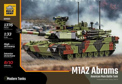 Build Army M1A2 Abrams Main Battle Tank BM003