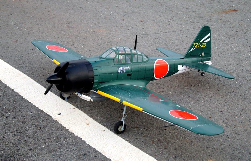 ラジコン 飛行機 ZERO A6M GP/EPサイズ .46-.55 ARF KK HOBBY 】 【 LED翼端灯付き 】ZERO FIGHTER GP/EP 30-38cc