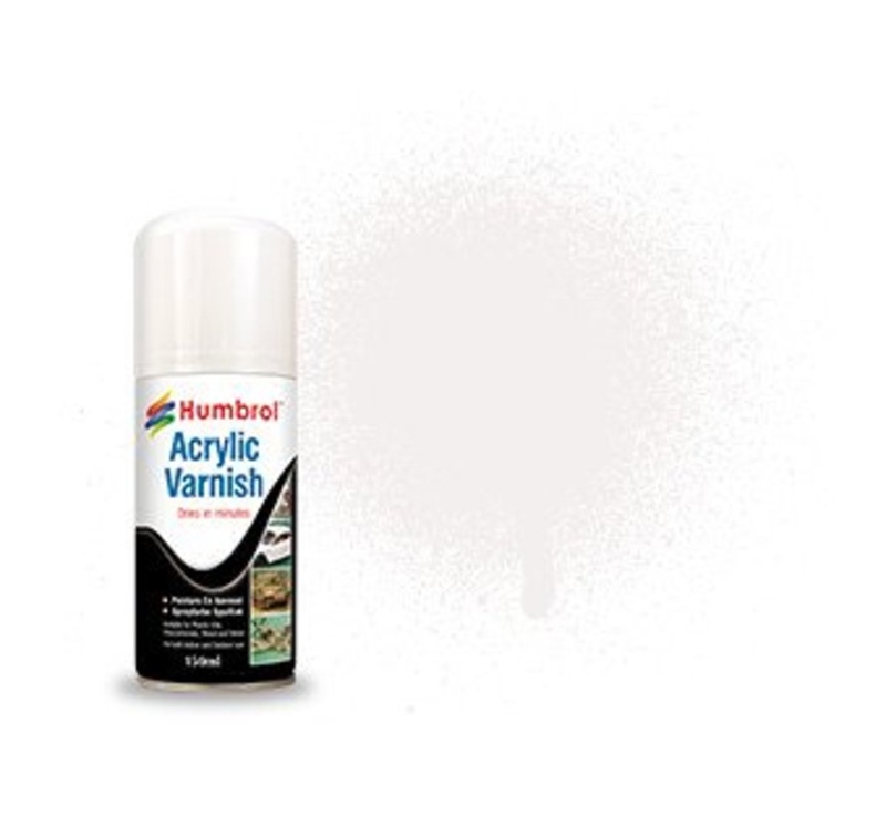 Humbrol Acrylic Spray Paint No.135 Satin Varnish 150ml AD6135, Model