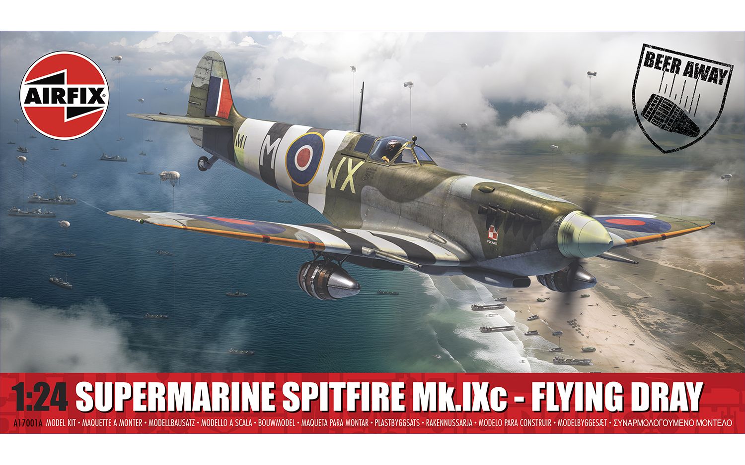 Airfix 1:24 Spitfire Mk.IXC - Flying Dray "beer delivery" A17001A