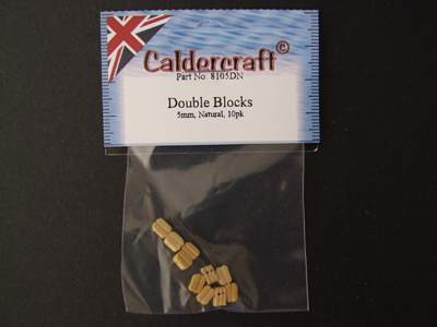 Caldercraft Double Blocks 10mm Natural 10pk 8110DN