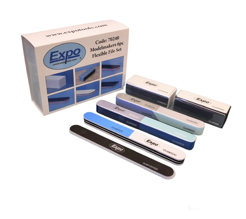 Expo Modelmakers Flexible File Set 70240, Model Shop Leeds