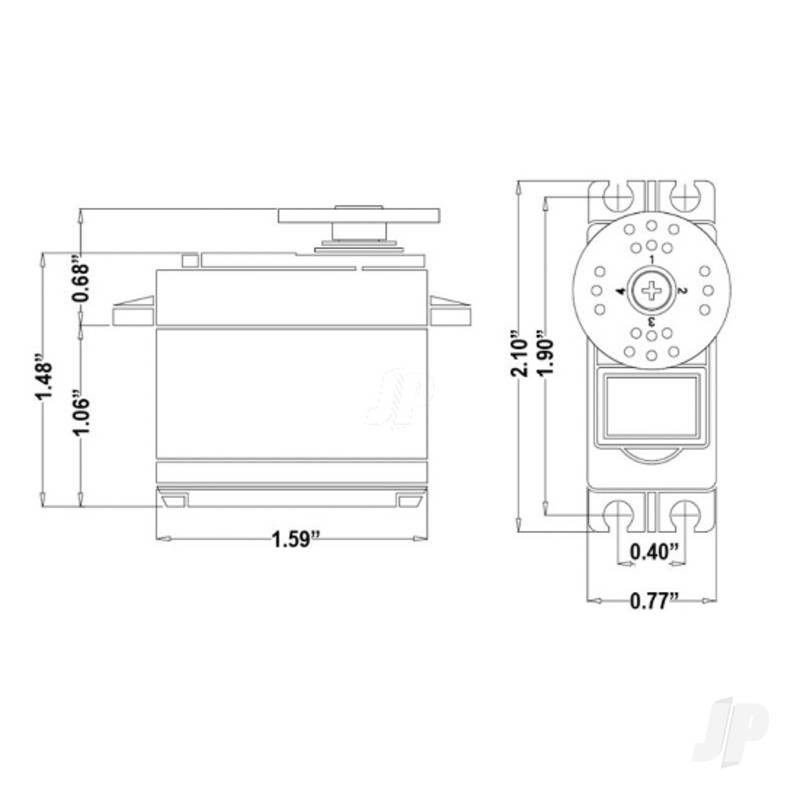 Hitec HS-5485HB Standard Digital Cored Servo 45g 6.4kg/0.17s 4.8V - 6.0V 2217580