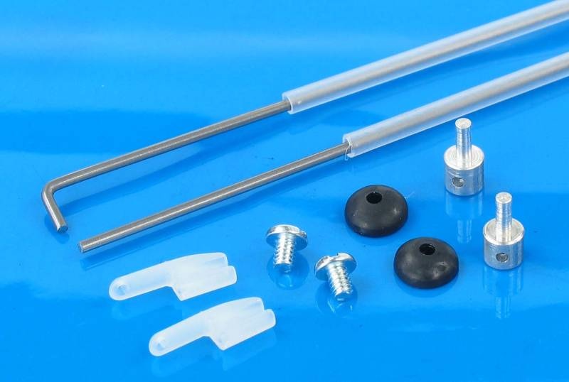 Dubro EZ Link - Micro2, Gommino Per Aste Di Comando Modellismo, 2 Pezzi, Per Filo 1,2mm (.047") - 3