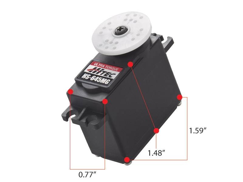 ハイテック HS-645MG 9.6kg/0.2s 32645 サーボ wgteh8f HS-645MG High Torque Metal Gear Servo | Hitec Radio Control