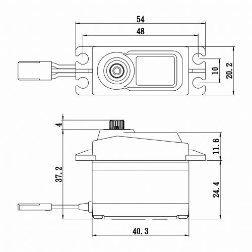 Savox High Torque Coreless Digital Servo 20kg@6.0v - Plus SAV-SC1256TG+