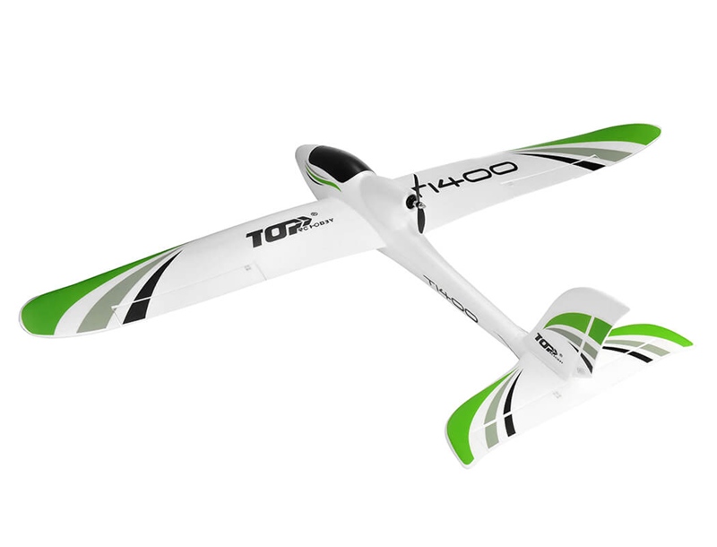 Top RC T1400 Glider 1400mm Pusher Prop Trainer Model - PNP TOP100B