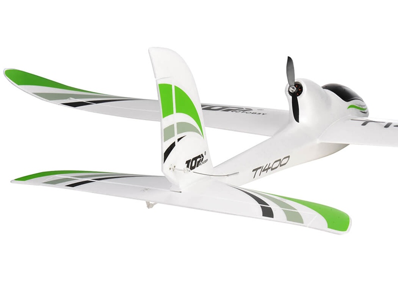 Top RC T1400 Glider 1400mm Pusher Prop Trainer Model - PNP TOP100B