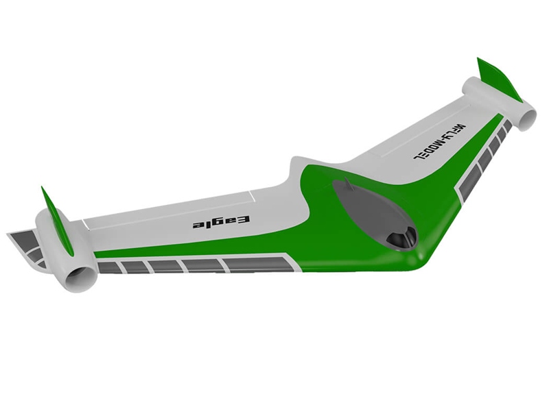Xfly Eagle 40mm Twin EDF Flying Wing 1019mm PNP w/ Gyro - Green XF115PG-G