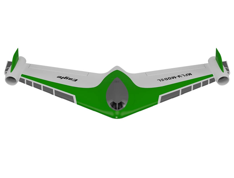 Xfly Eagle 40mm Twin EDF Flying Wing 1019mm PNP w/ Gyro - Green XF115PG-G