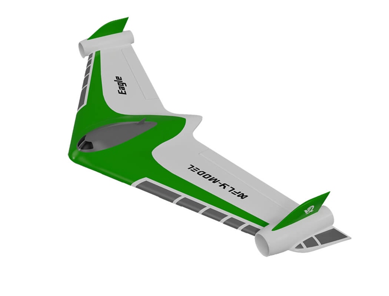 Xfly Eagle 40mm Twin EDF Flying Wing 1019mm PNP w/ Gyro - Green XF115PG-G