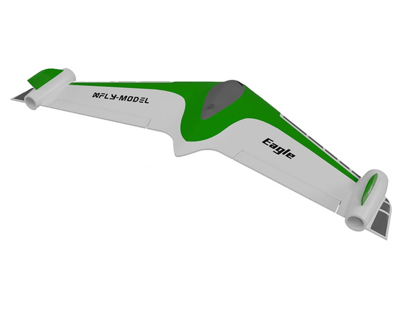 Xfly Eagle 40mm Twin EDF Flying Wing 1019mm PNP w/ Gyro - Green XF115PG-G