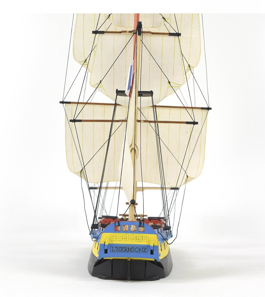 Artesania Latina Hermione La Fayette Easy Kit. Wooden Model Ship with Paints AL17000