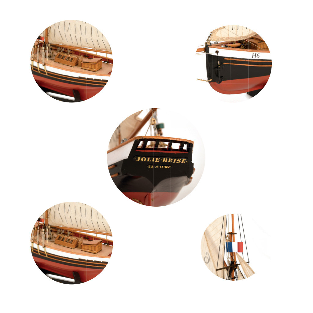 Artesania Latina 1/50 Jolie Brise Cotre Pilote du Havre Racing Cutter Southampton AL22185