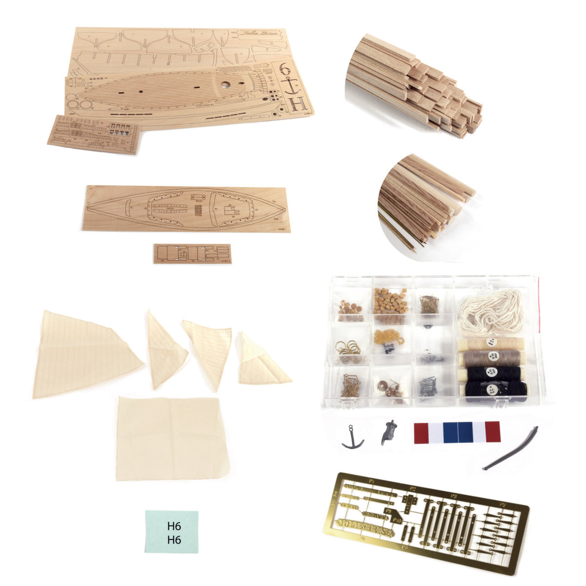 Artesania Latina 1/50 Jolie Brise Cotre Pilote du Havre Racing Cutter Southampton AL22185