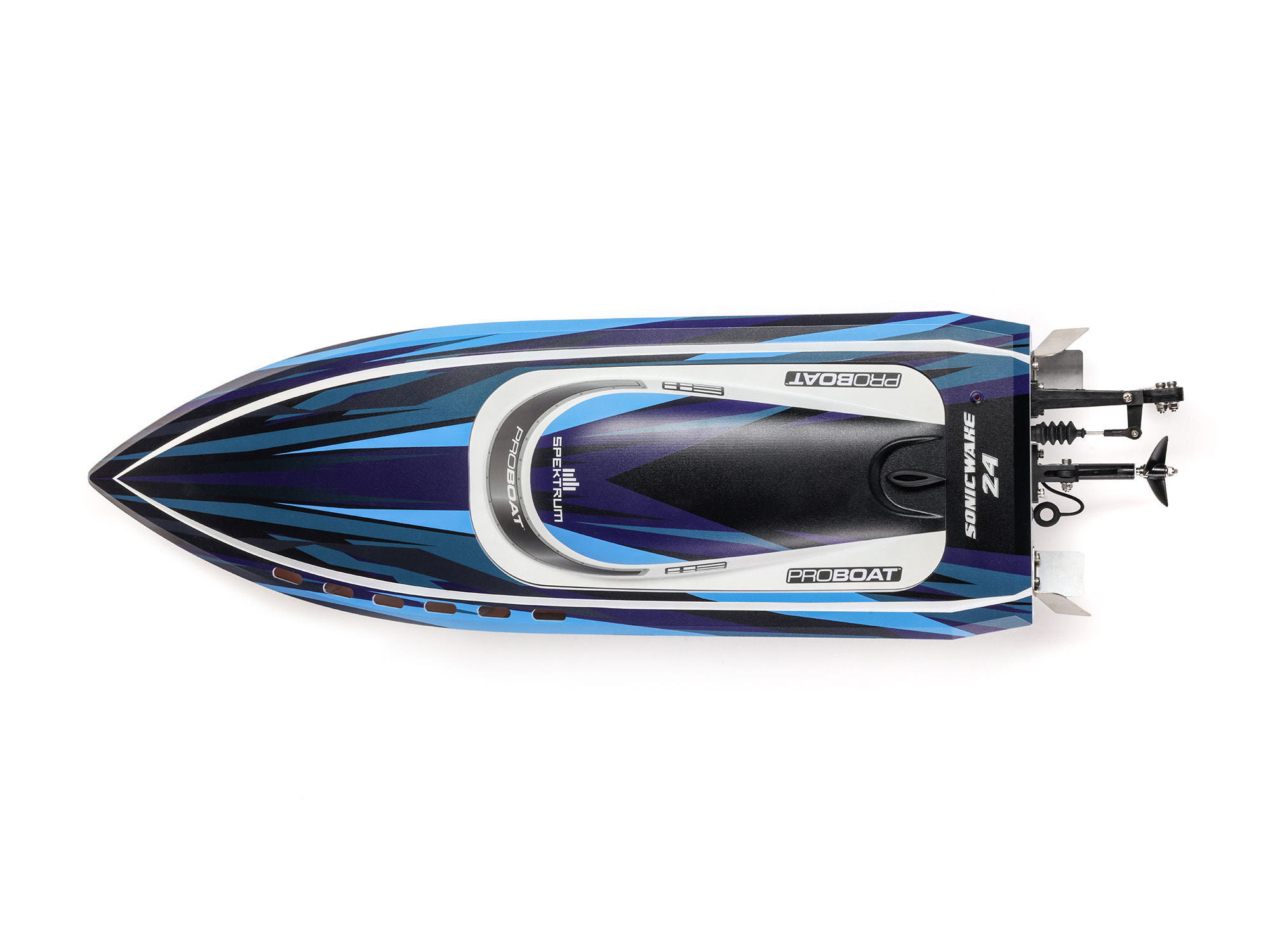 Proboat Sonicwake 24" Self-Righting Brushless Deep-V RTR, Blue B-PRB-1992T2