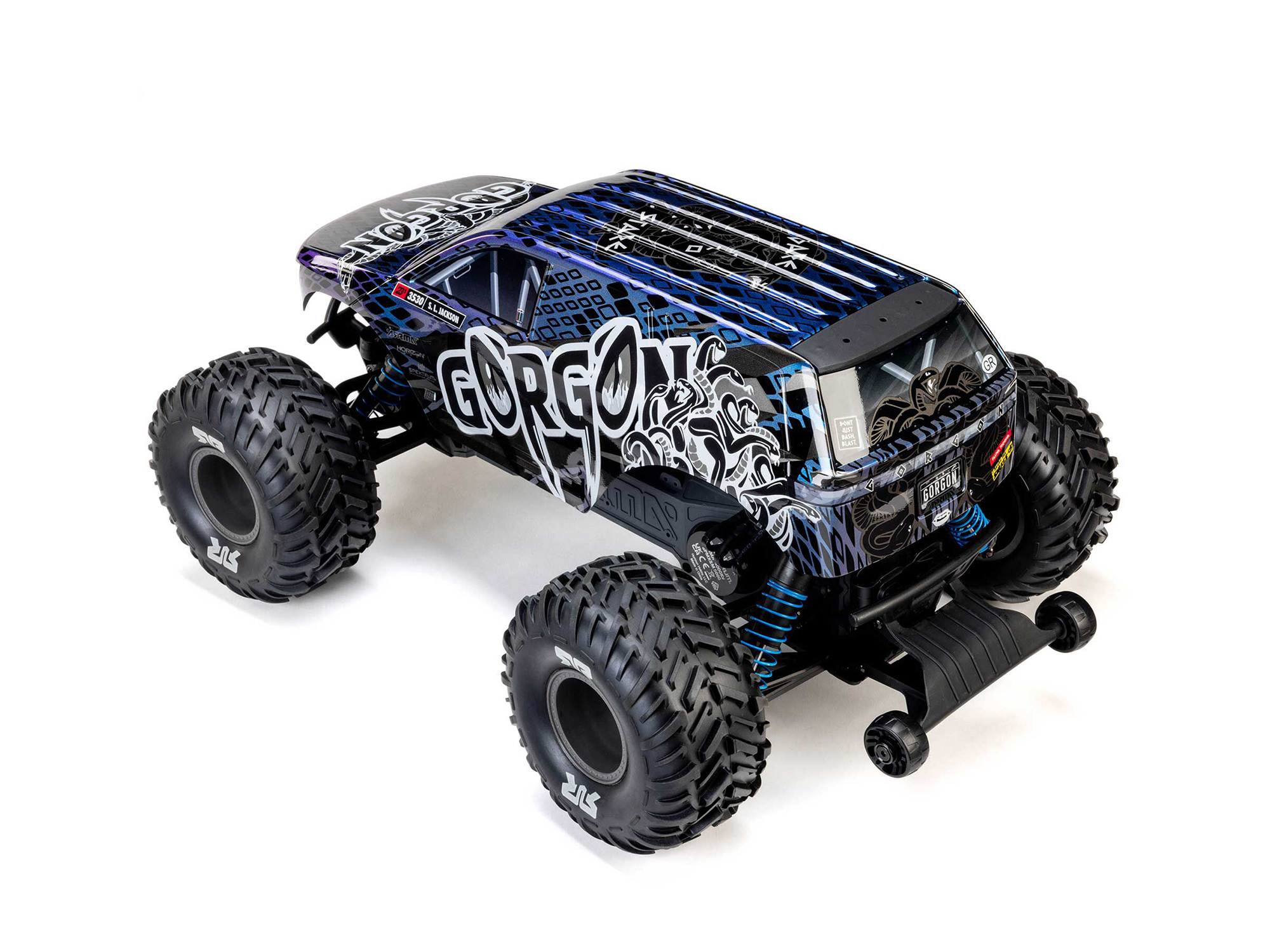 Arrma 1/10 GORGON 223S 2WD RTR Monster Truck, Blue/Black C-ARA3530T1