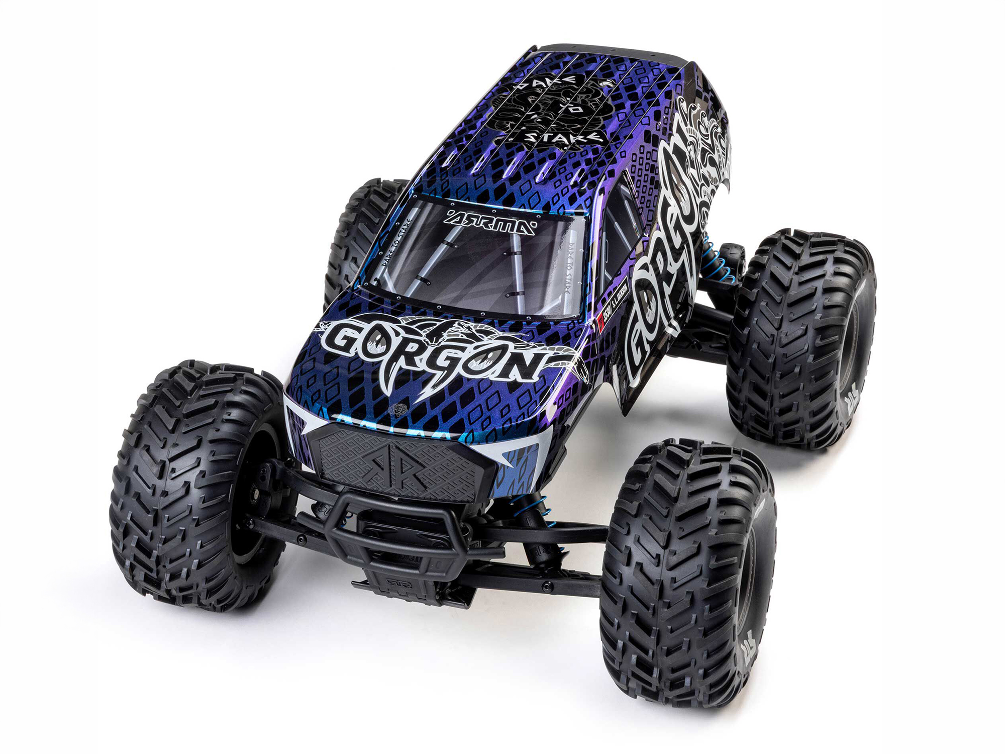 Arrma 1/10 GORGON 223S 2WD RTR Monster Truck, Blue/Black C-ARA3530T1