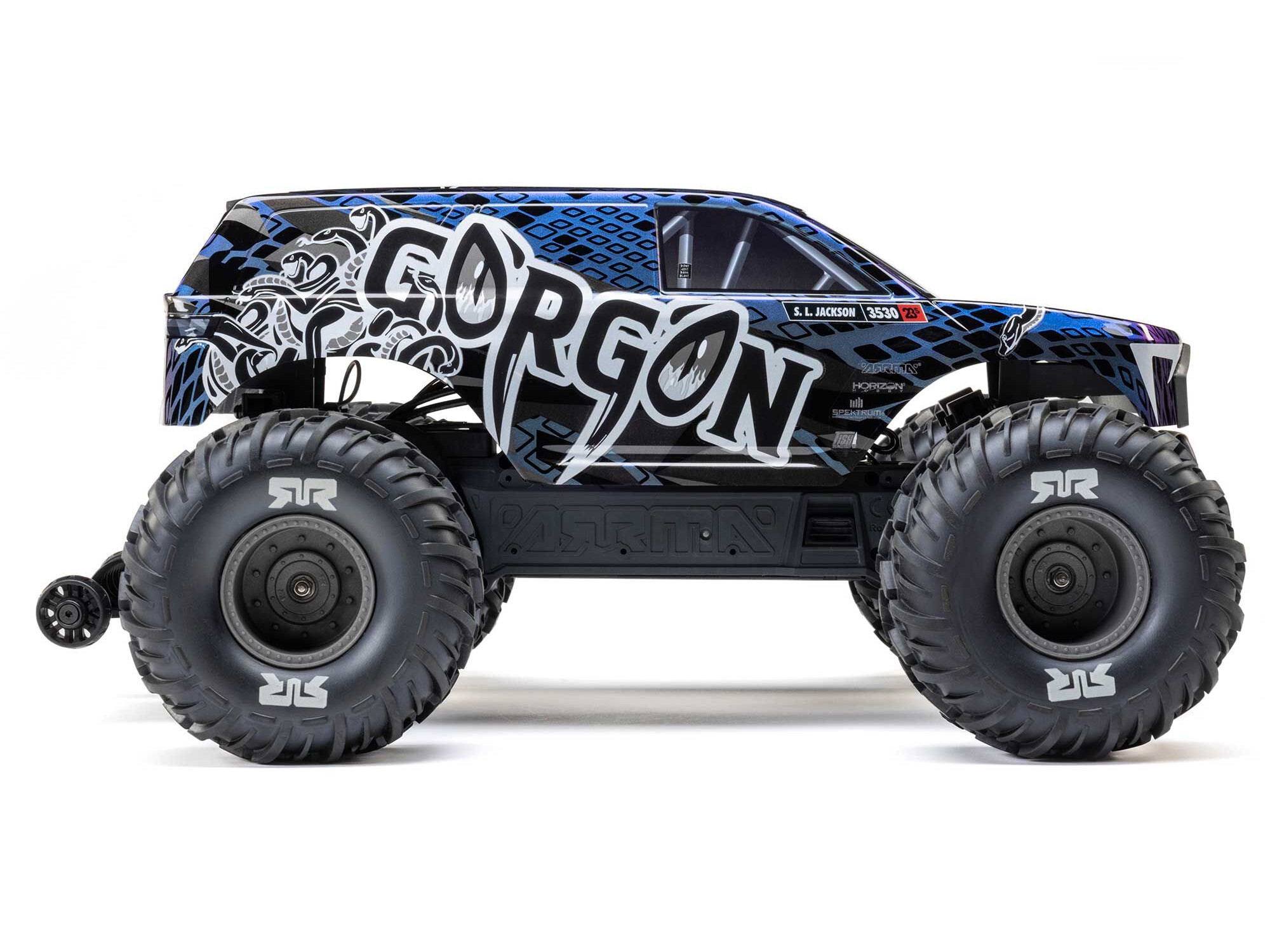 Arrma 1/10 GORGON 223S 2WD RTR Monster Truck, Blue/Black C-ARA3530T1