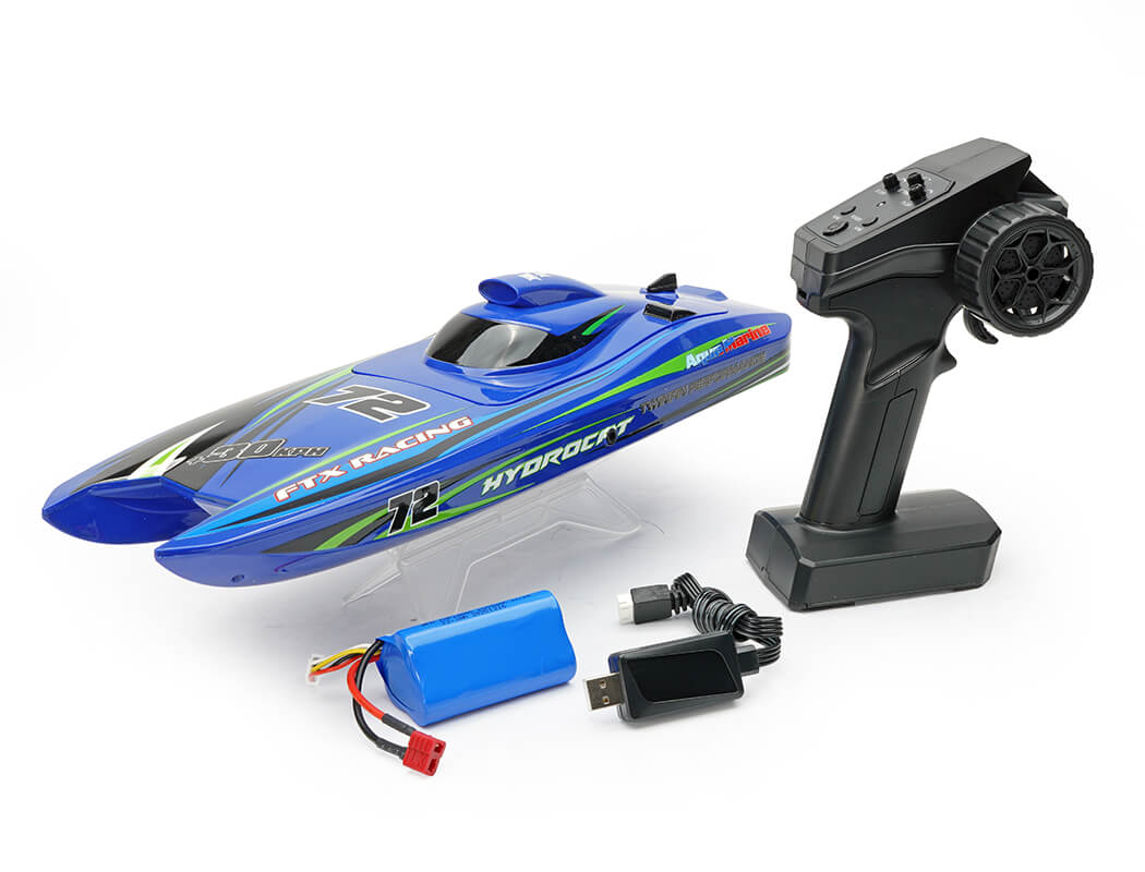 FTX Hydrocat Brushless 3S RC Turbojet Speedboat 40cm - Blue FTX0800B