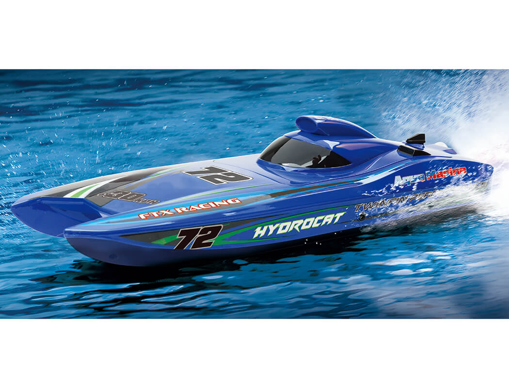 FTX Hydrocat Brushless 3S RC Turbojet Speedboat 40cm - Blue FTX0800B