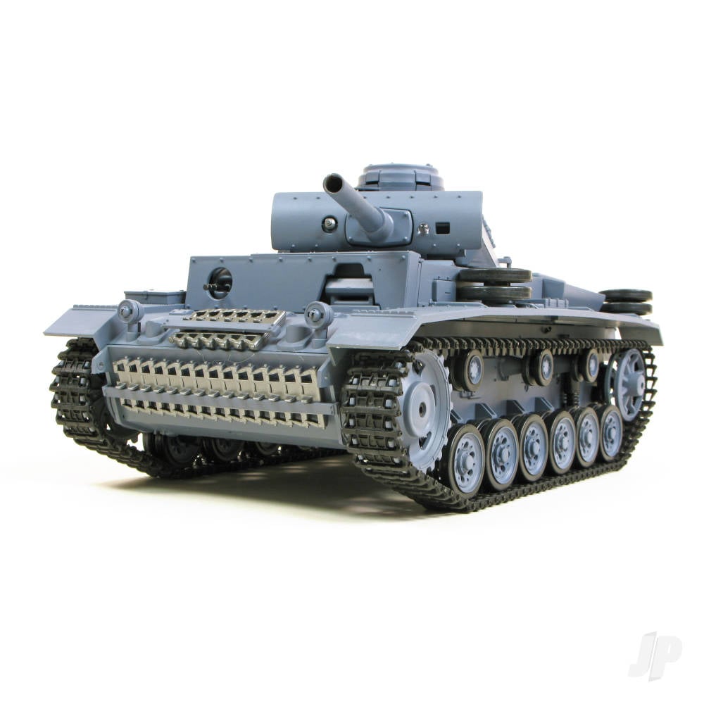 Henglong 1:16 German Panzer III (2.4GHz + Shooter + Smoke + Sound) HLG3848-1B