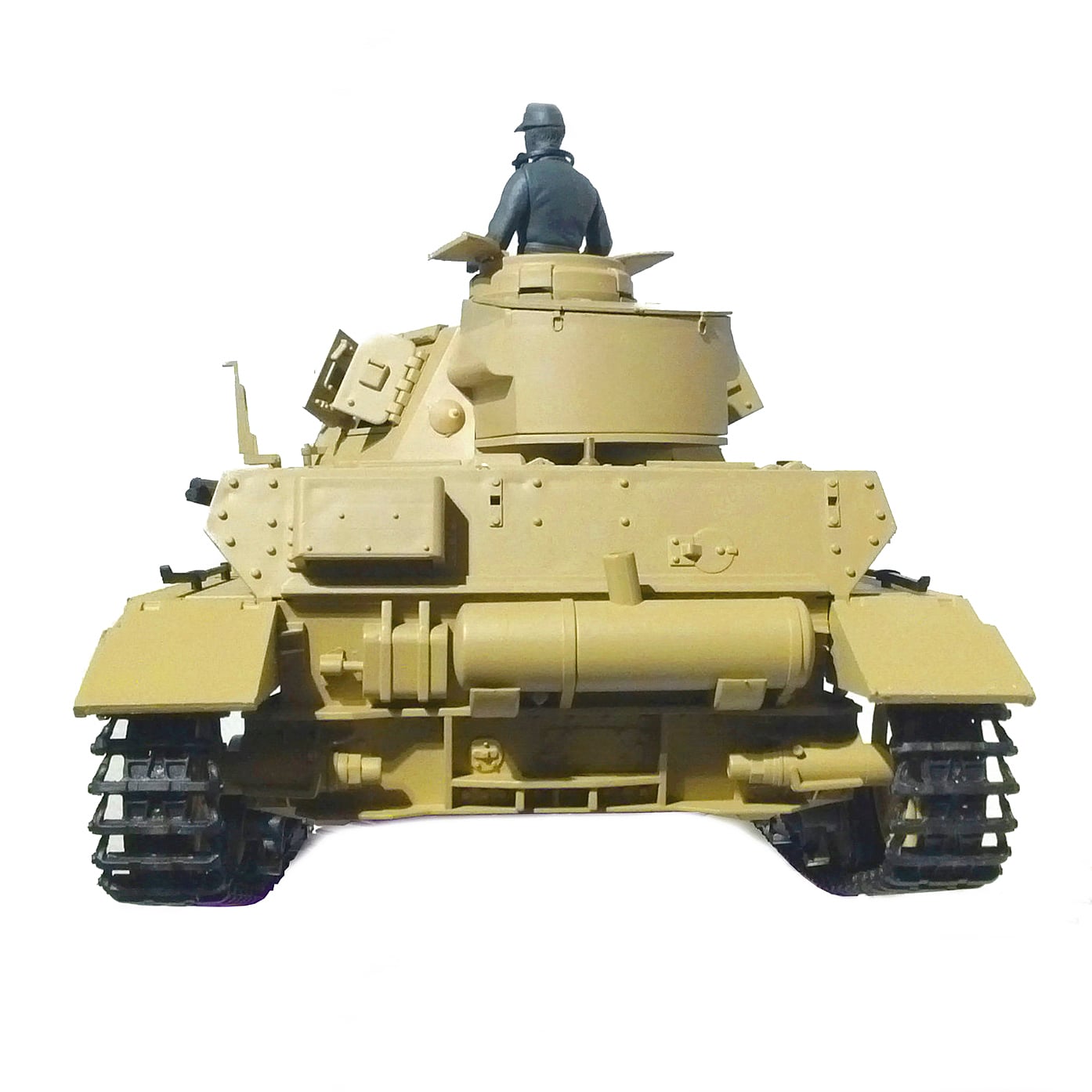 Henglong 1:16 German Dak PZKPFW.IV AUSF. F-1 with Infrared Battle System (2.4GHz + Shooter + Smoke + Sound) HLG3858-1B
