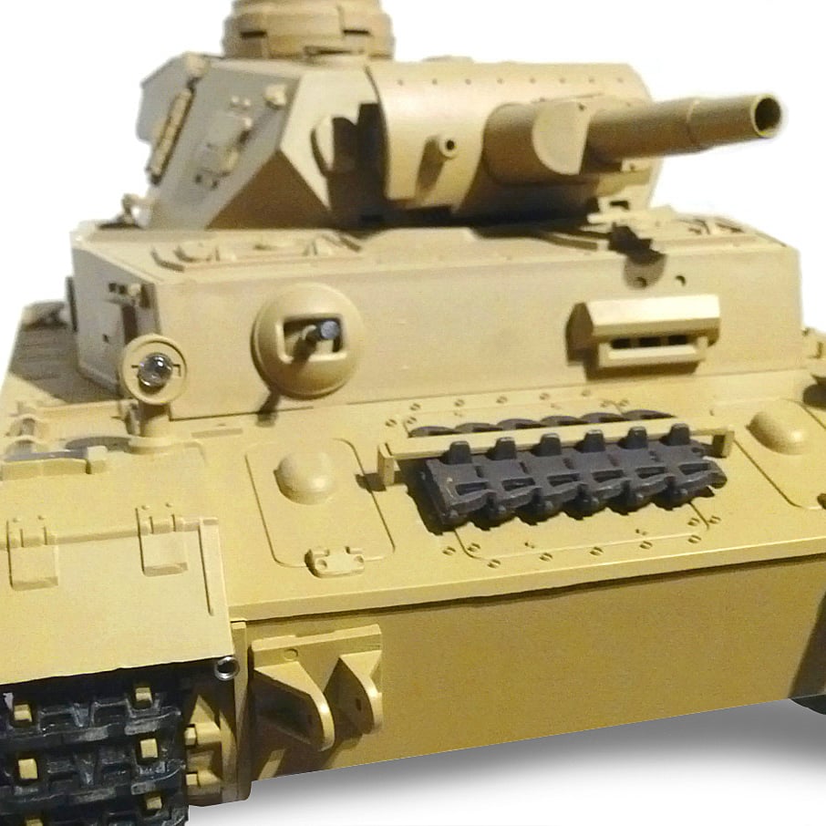 Henglong 1:16 German Dak PZKPFW.IV AUSF. F-1 with Infrared Battle System (2.4GHz + Shooter + Smoke + Sound) HLG3858-1B
