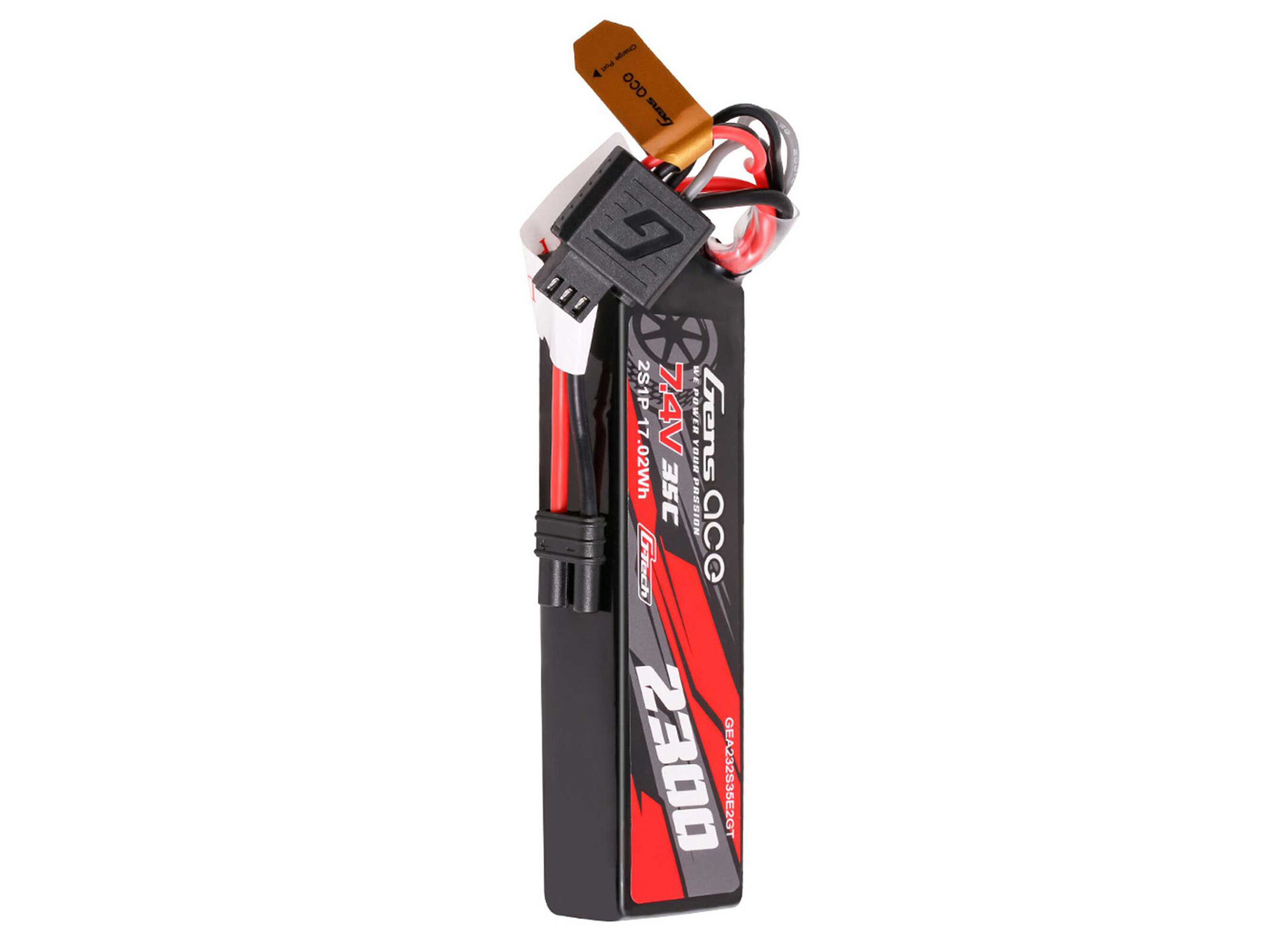 Gens Ace Li-Po G-Tech 2S Car 7.4V 2300mAh 35C with iEC2 (GROM) O-GTC2S2300-35E2