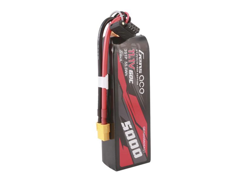 Gens Ace Li-Po Car G-Tech 3S 11.1V 5000mAh 60C with XT60 Short O-GTC3S5000S-60X6