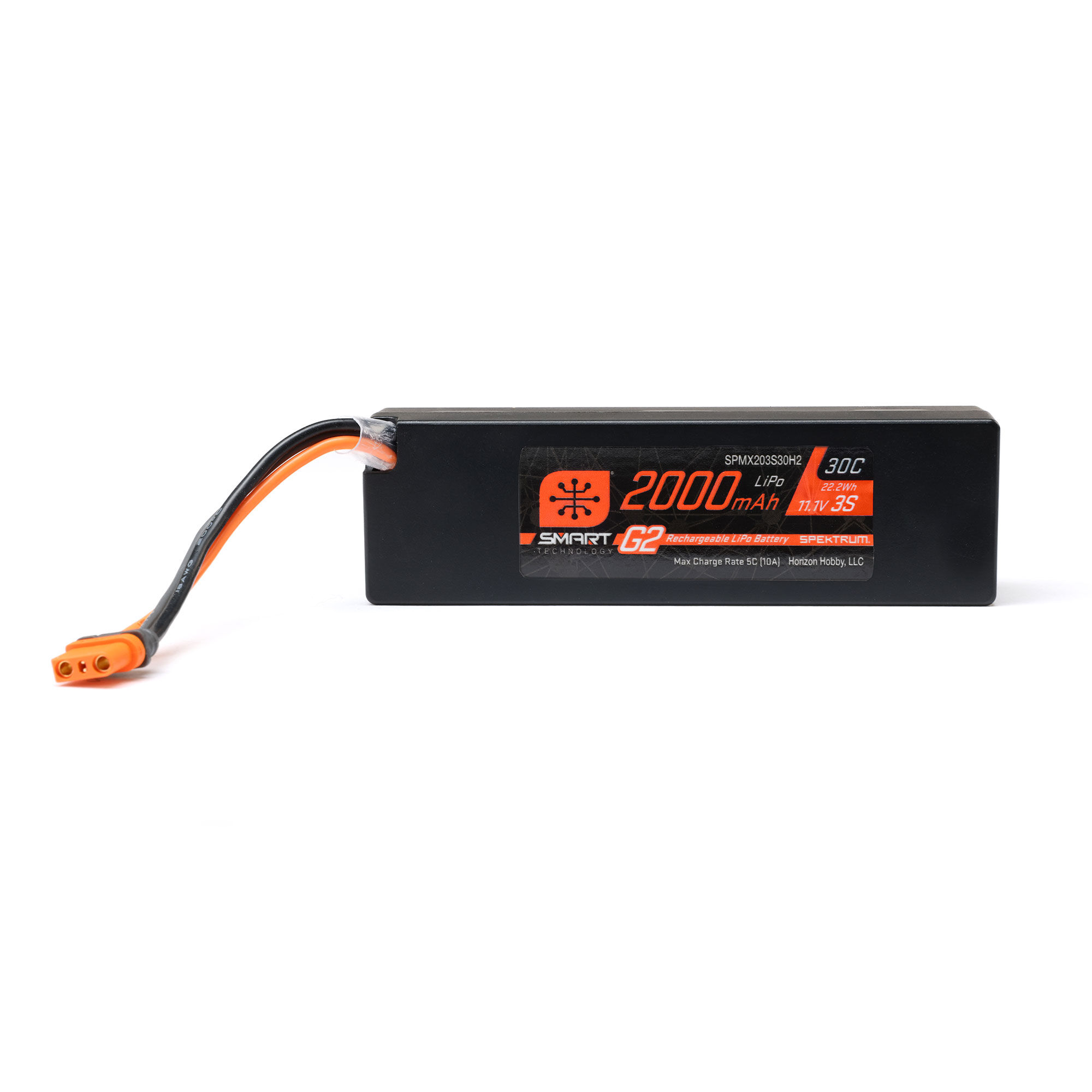 Spektrum 11.1V 2000mAh 3S 30C Smart G2 LiPo Battery: IC2 O-SPMX203S30H2