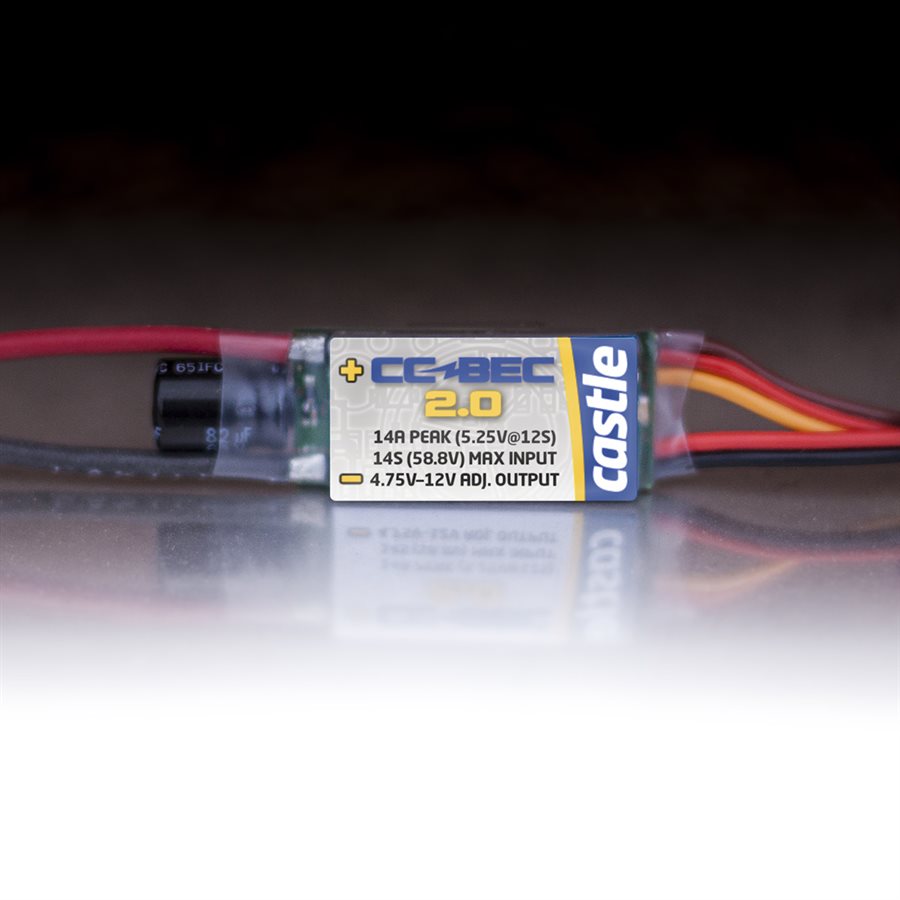 Castle CC BEC 2.0 - 14A Voltage Regulator, 50V Max P-CC010-0154-00