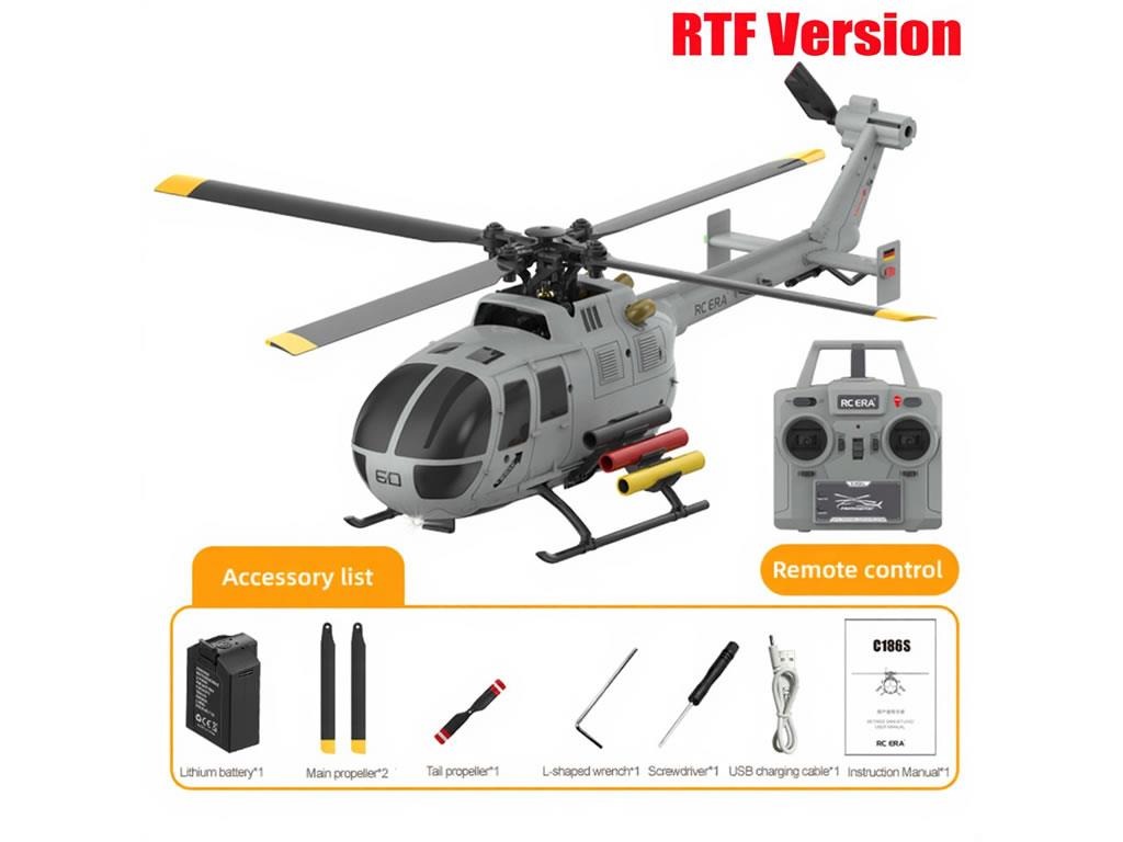 RC Era BO105 Grey With Missile Pylons RCEC186S