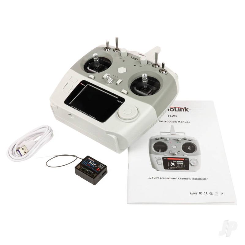 RadioLink T12D 2.4GHz 12-Channel Transmitter with R12F Receiver (Mode 2) RLKT121011
