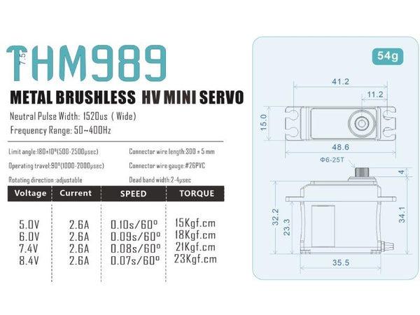 Theta THM989 HV Mini Brushless Servo TS-THM989