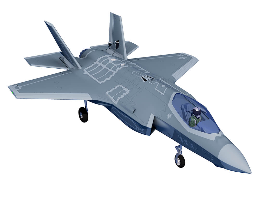 Xfly 64mm F-35 Lightning EDF 750mm w/ Retracts XF125P